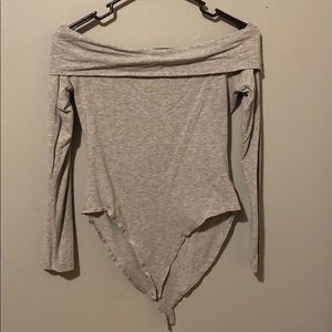 Gray bodysuit